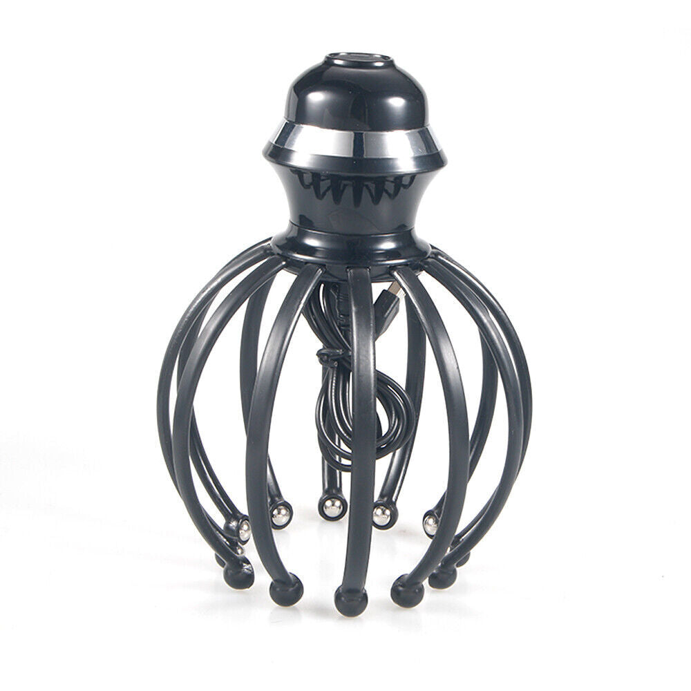 Automatic Electric Scalp Head Massager Relax Calm Stress Octopus Hands-Free New