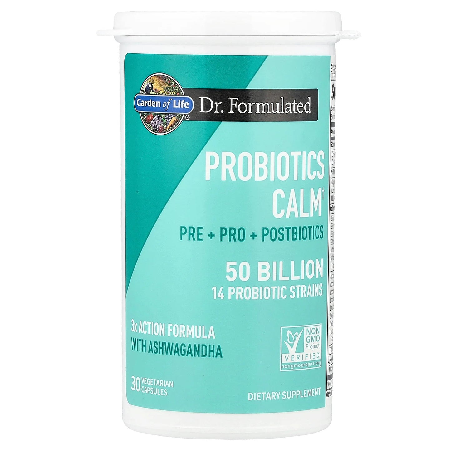 Probiotics Calm, 50 Billion, 30 Vegetarian Capsules