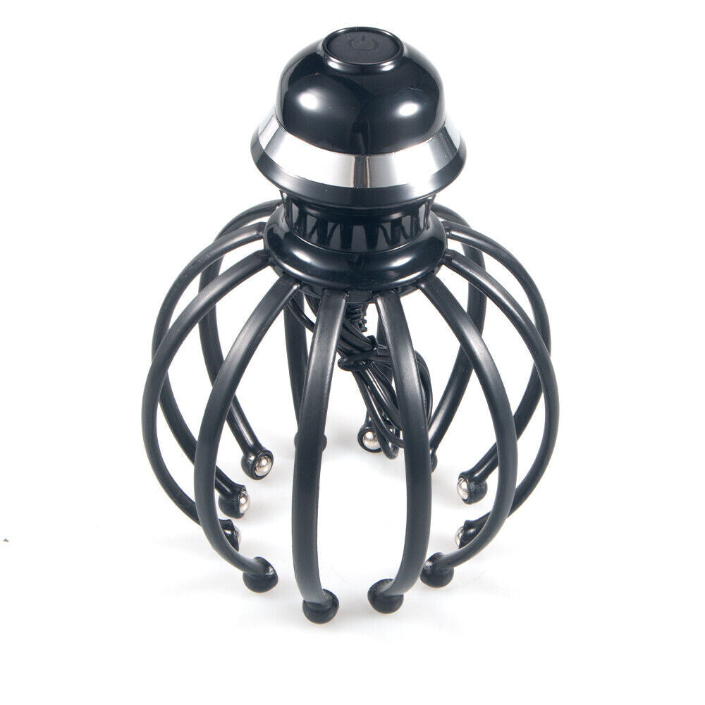 Automatic Electric Scalp Head Massager Relax Calm Stress Octopus Hands-Free New