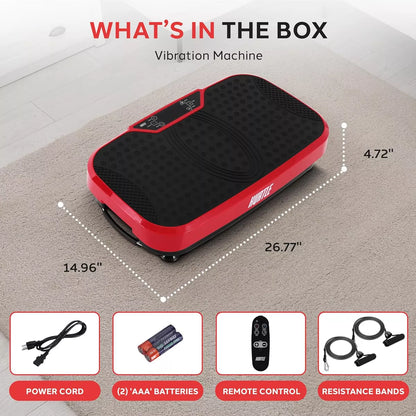 Hurtle Core Fitness Training Vibration Machine Full-Body Vibration Workout – HURVBTR36RD