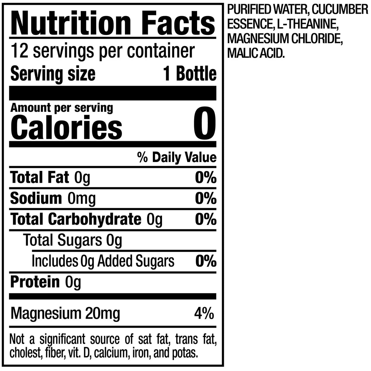 Hydration+ Calm Enhanced Water, 23.9 Fluid Ounce (Pack of 12)