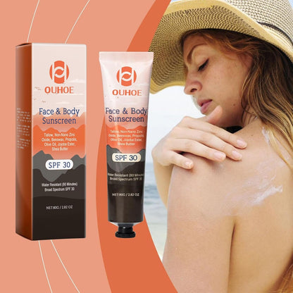Sunscreen for Face & Body SPF 30, Moisturizing Facial Sunscreen, Non-Greasy Formula