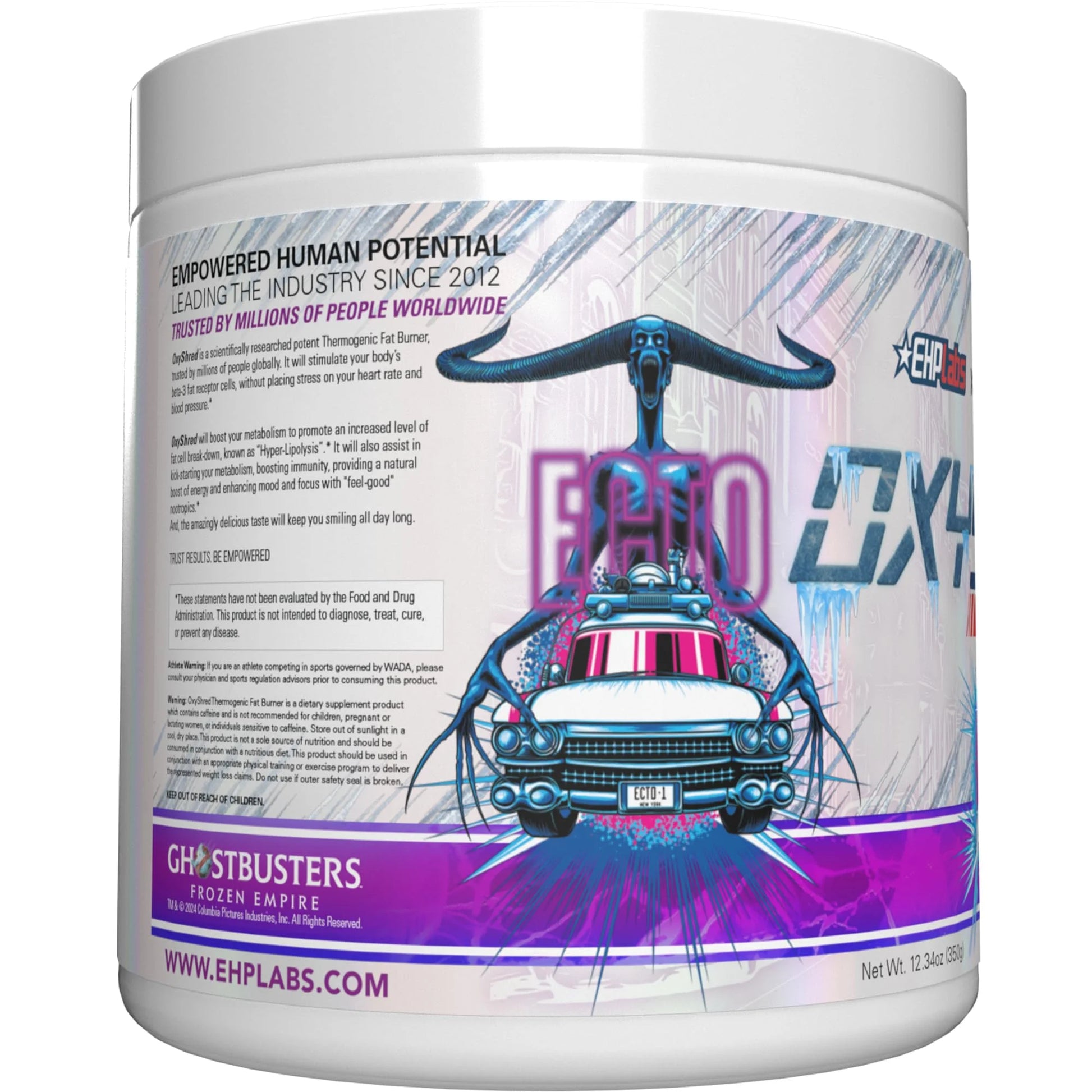 X Ghostbusters Oxyshred Pre Workout Powder Supplement - Preworkout Powder with Acetyl L Carnitine, Energy Boost Drink - Ecto Freeze, 60 Servings