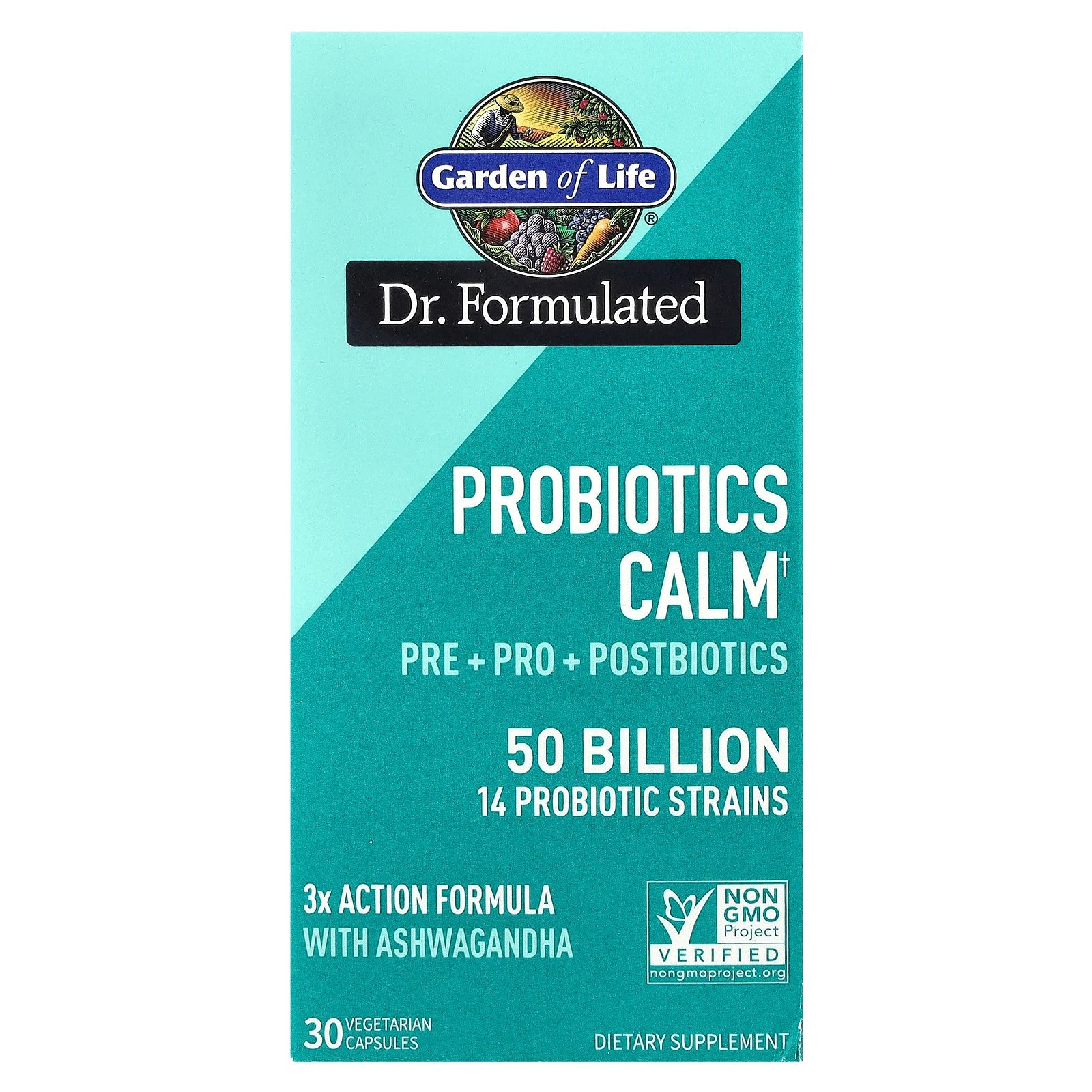 Probiotics Calm, 50 Billion, 30 Vegetarian Capsules