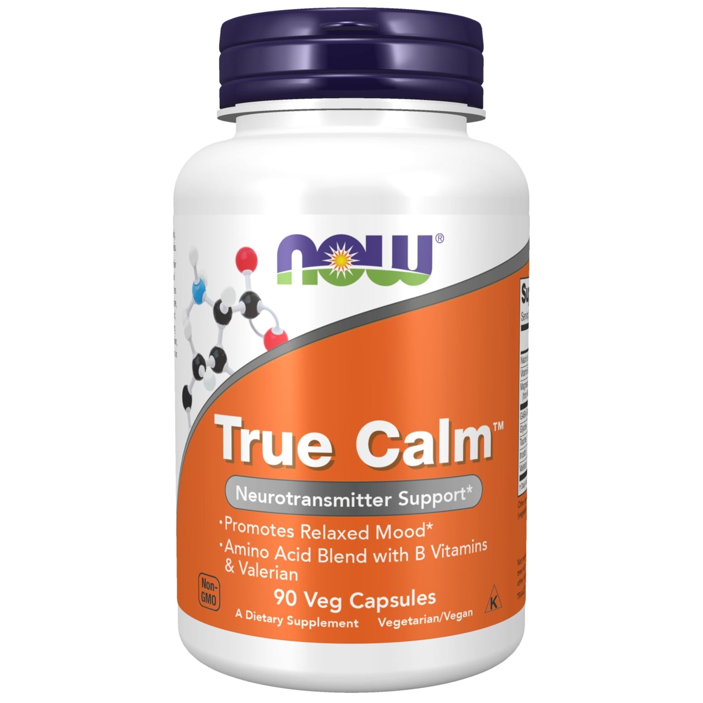 True Calm Nutritional Supplement 90 Count GABA Glycine Taurine Valerian