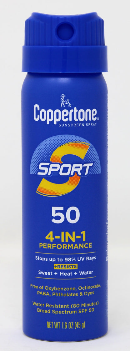 Sport SPF 50 CS Travel Spray, 1.6 Ounce (Pack of 5)