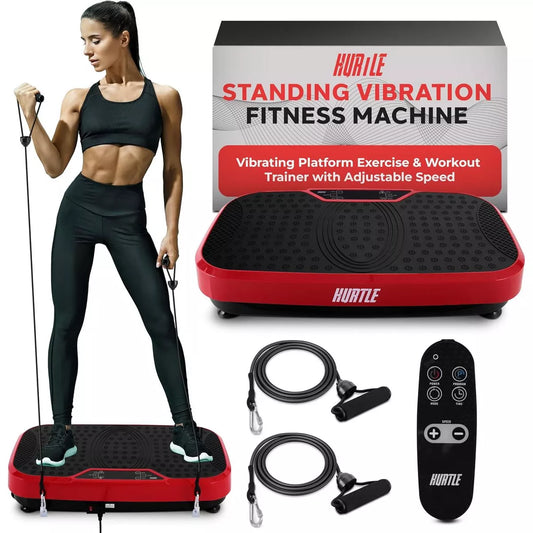 Hurtle Core Fitness Training Vibration Machine Full-Body Vibration Workout – HURVBTR36RD