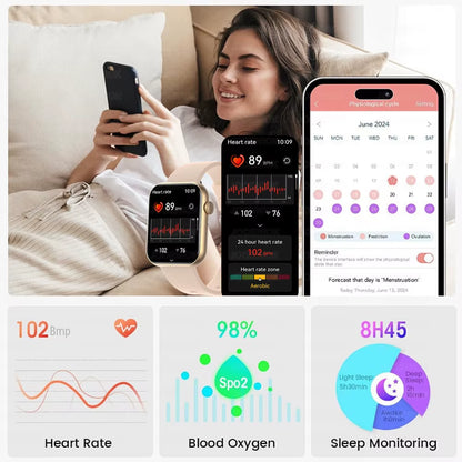 2025 New Bluetooth Call Smart Watch Men Sports Health Band Heart Rate Health Monitoring Waterproof Women Smartwatch