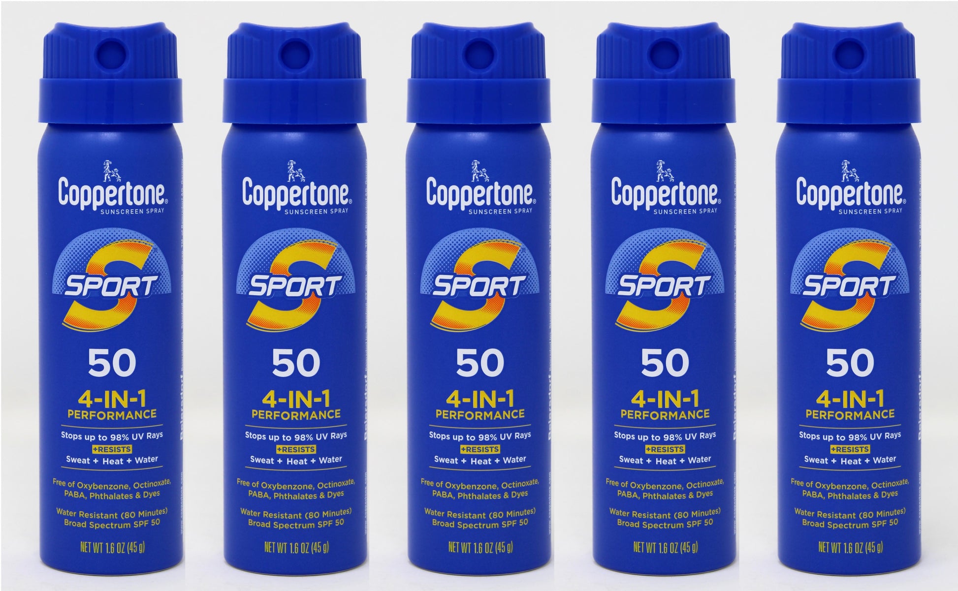 Sport SPF 50 CS Travel Spray, 1.6 Ounce (Pack of 5)
