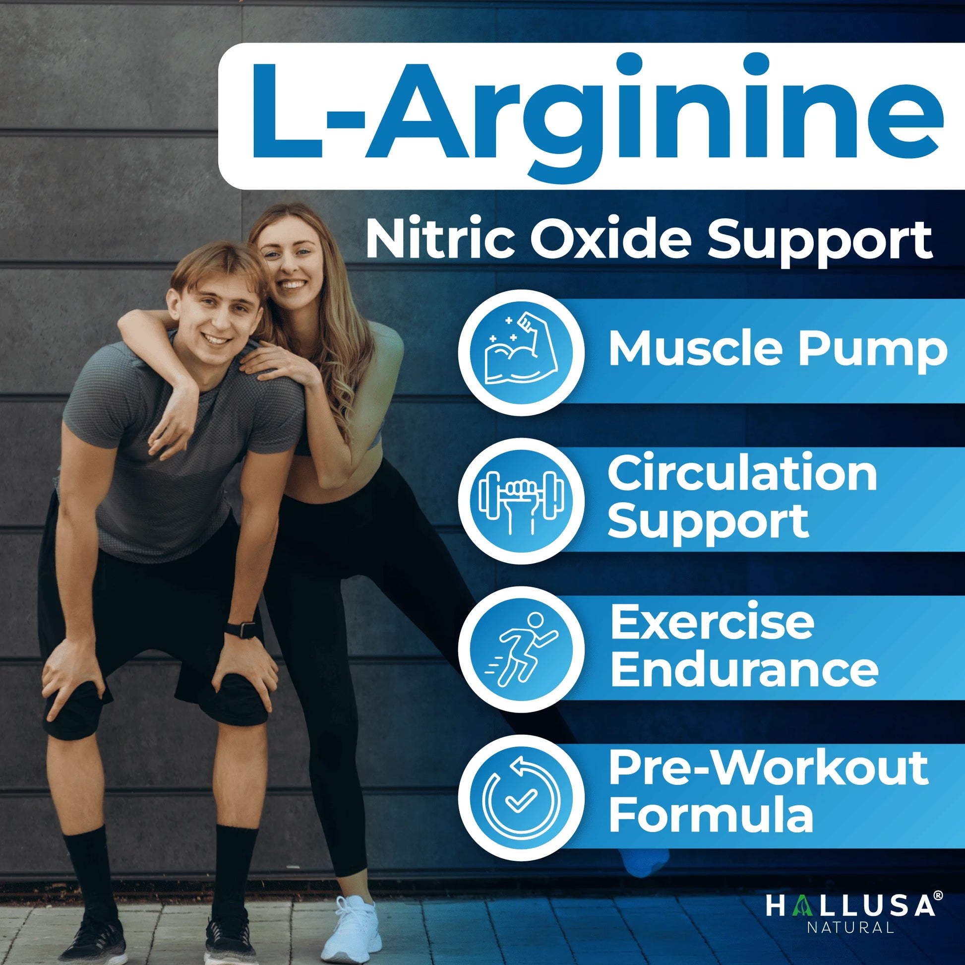 L-Arginine 1500 Mg, 60 Capsules, Nitric Oxide Support, Blood Flow & Circulation Support, Pre Workout & Performance Formula