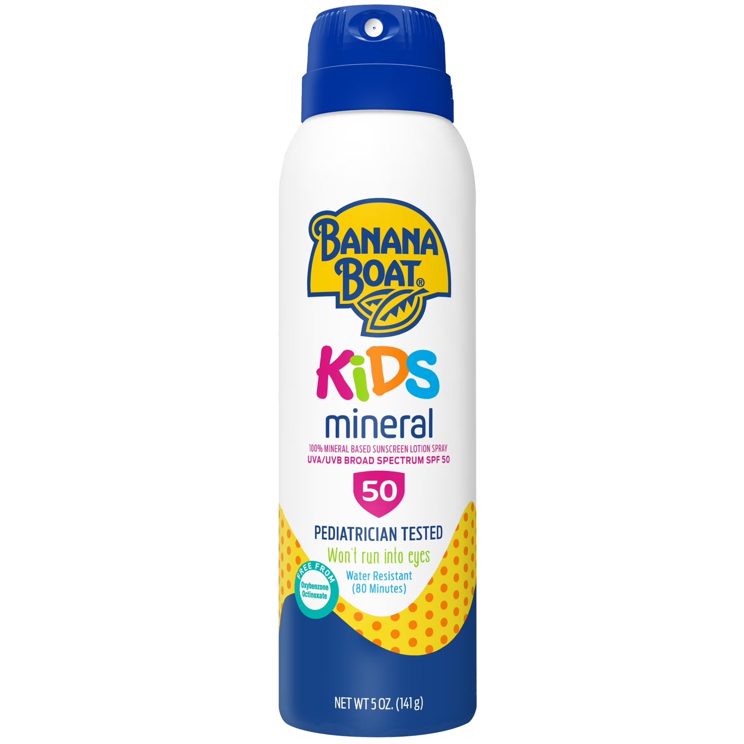 Kids Mineral Sunscreen Spray SPF 50, 100% Mineral Spray Sunscreen Kids, Sunblock, 5 Oz